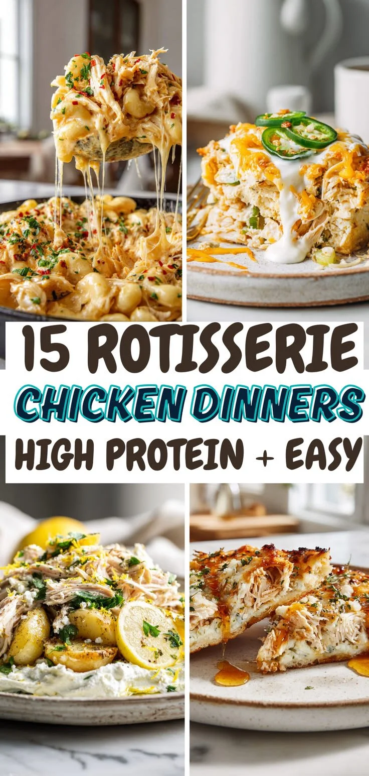 Plate of rotisserie chicken with vegetables and herbs for dinner recipes