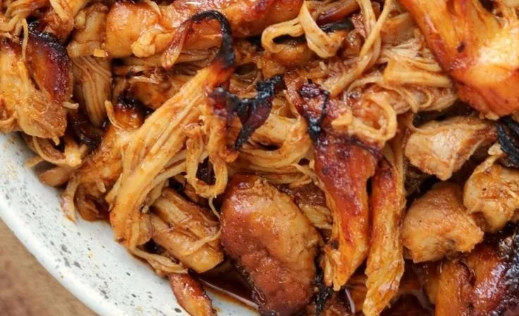 Delicious BBQ pulled chicken made in 30 minutes using an Instant Pot
