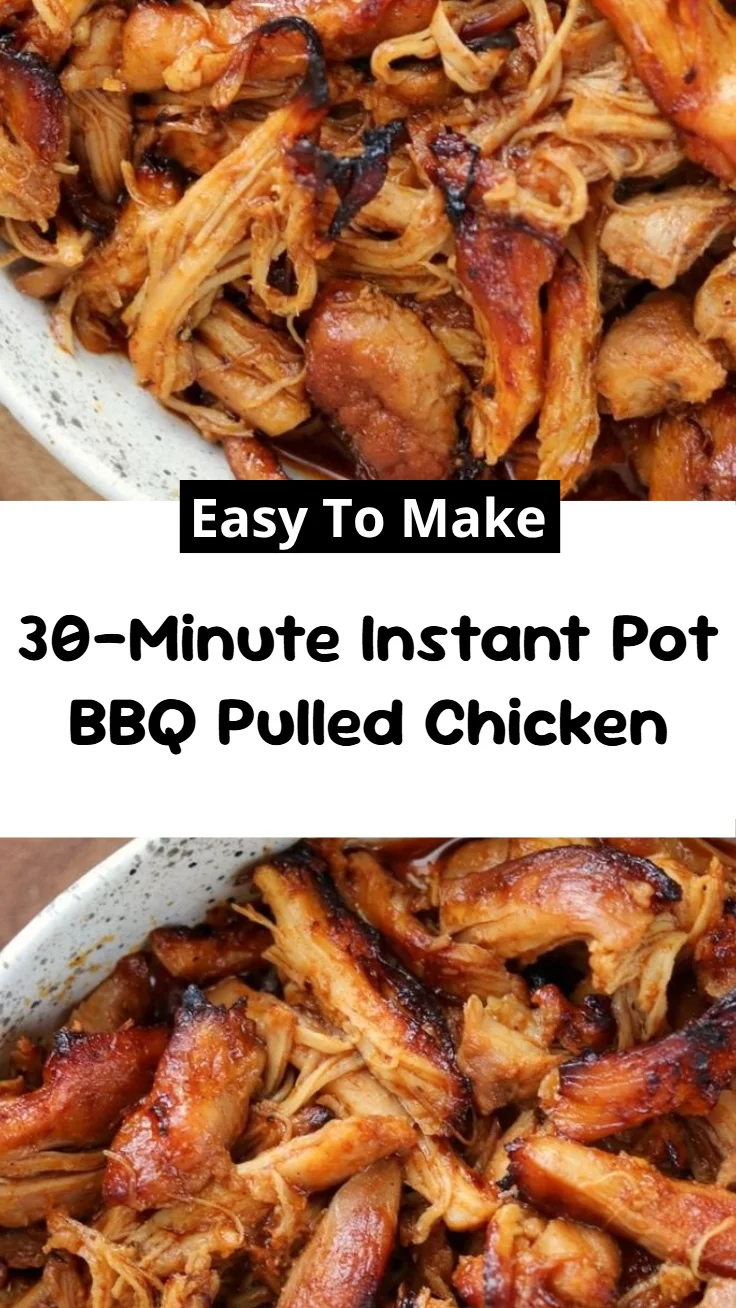 30-Minute Instant Pot BBQ Pulled Chicken