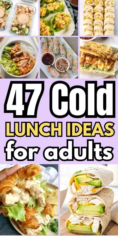 Delicious cold lunch ideas for adults, showcasing quick and easy meal options.