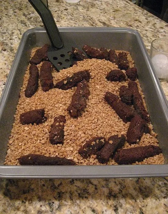 Plate of gross Halloween food ideas including creepy treats and spooky snacks.
