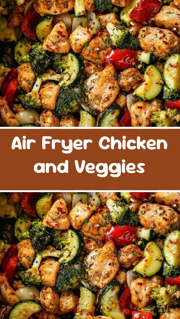 Air Fryer Chicken and Veggies