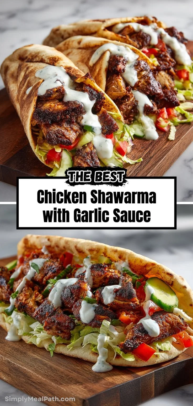 Delicious chicken shawarma served with garlic sauce for a family meal