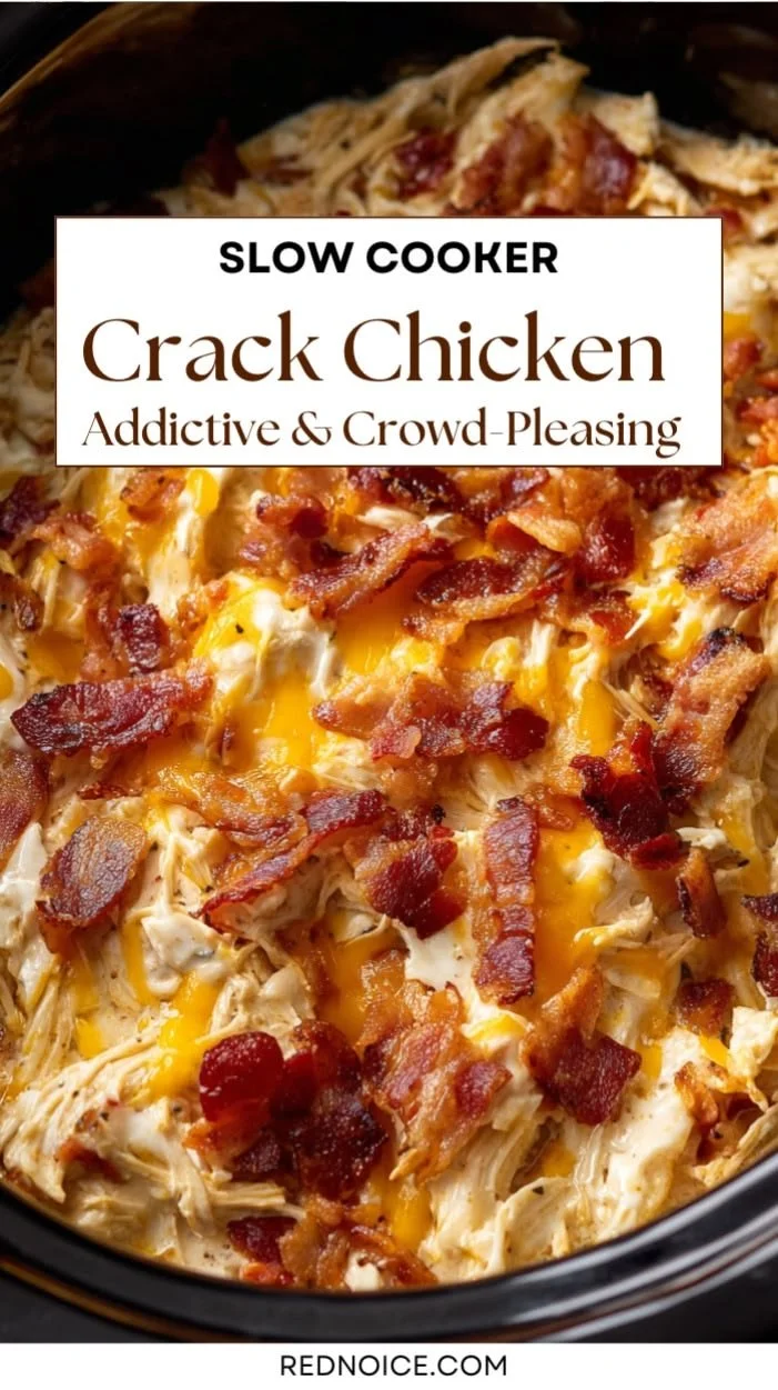 Delicious Crack Chicken served in a bowl, a perfect crowd-pleaser dish.