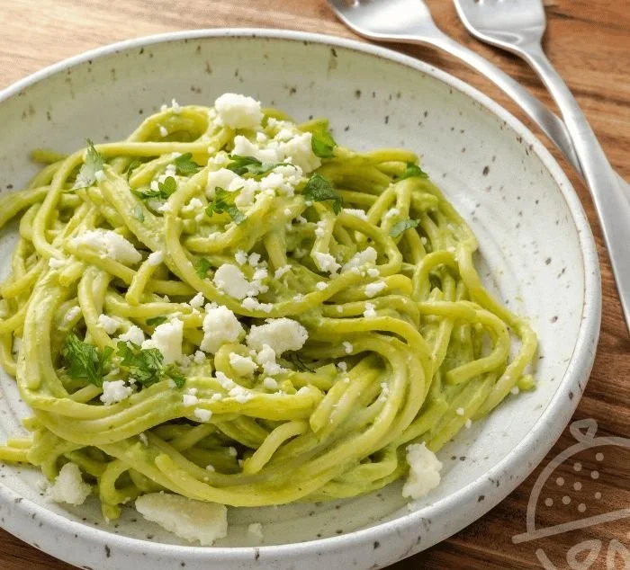 Creamy Mexican Green Spaghetti