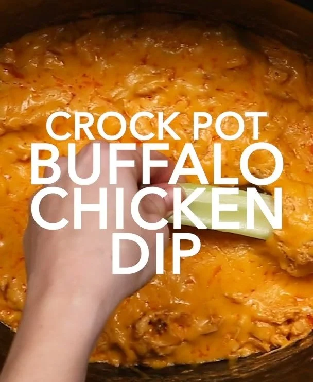 Delicious Crock Pot Buffalo Chicken Dip served in a bowl with chips.