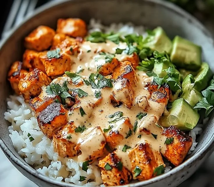 Easy Coconut Chicken Rice Bowl