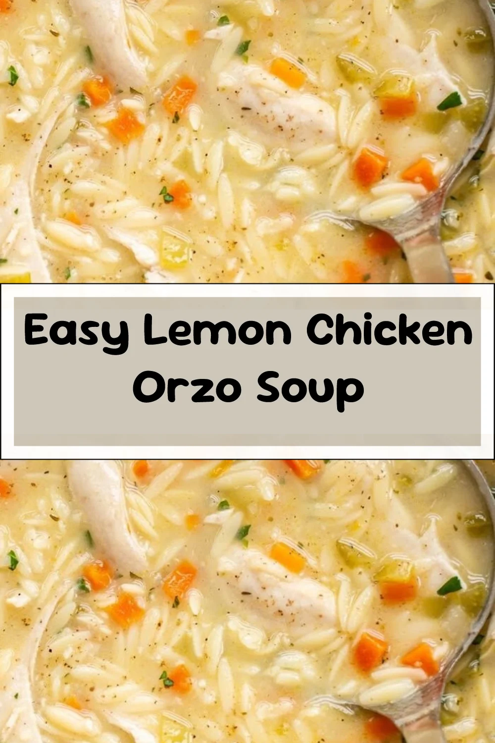 Easy Lemon Chicken Orzo Soup