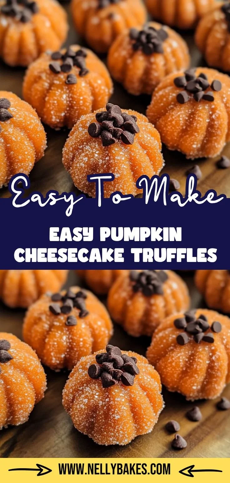 Delicious pumpkin cheesecake truffles on a decorative plate.
