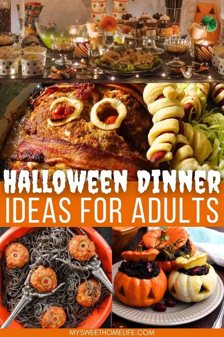Spooky Halloween dinner ideas for adults with creative food presentations
