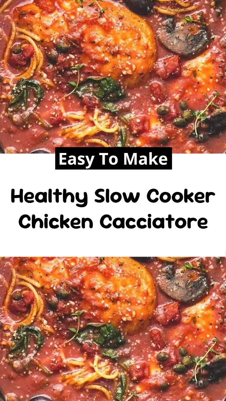 Healthy Slow Cooker Chicken Cacciatore