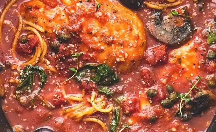 Healthy Slow Cooker Chicken Cacciatore