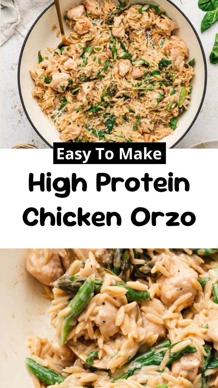 High Protein Chicken Orzo