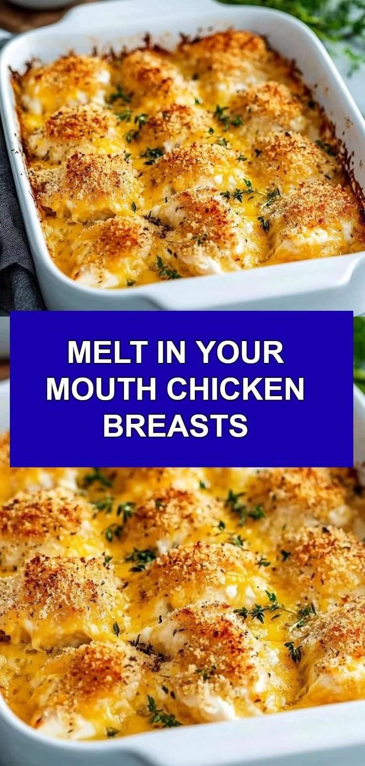 Tender melt in your mouth chicken breasts served on a plate