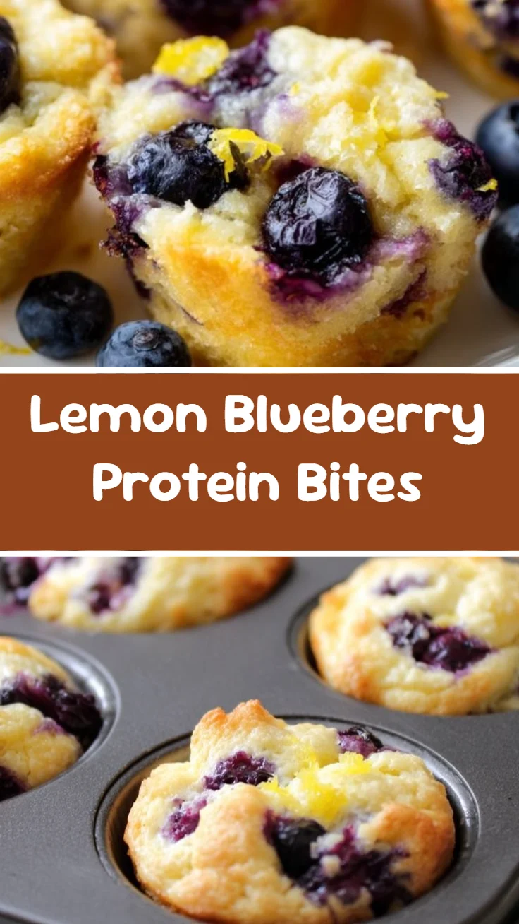 Lemon Blueberry Protein Bites