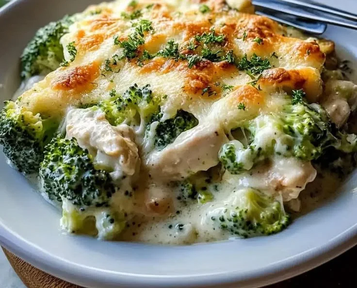 Delicious Keto Chicken Alfredo dish served on a plate