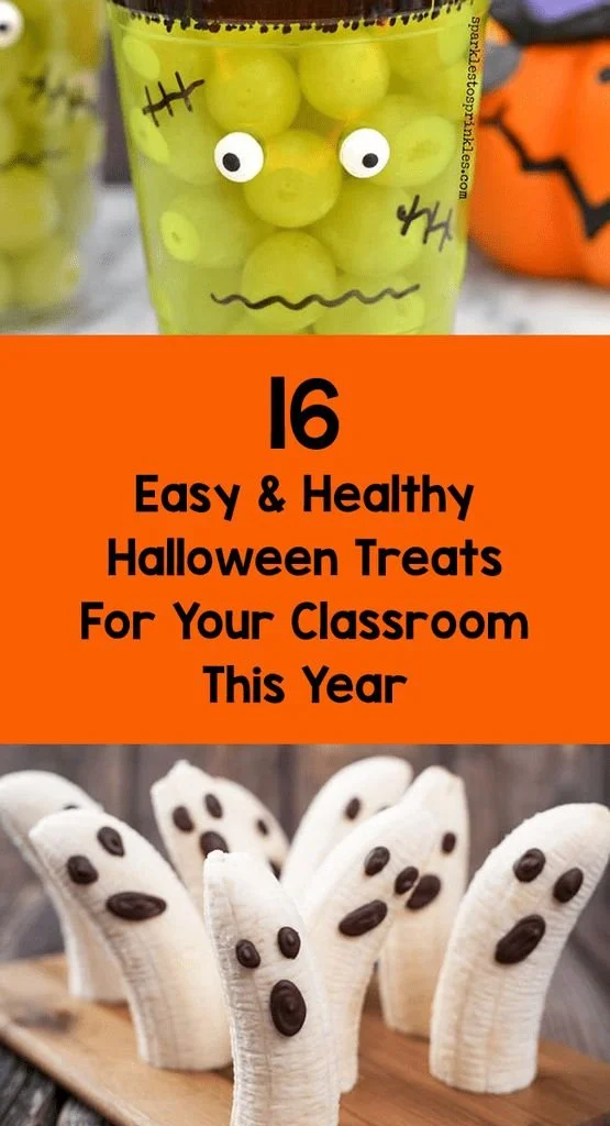 Healthy Halloween treats for classroom celebrations