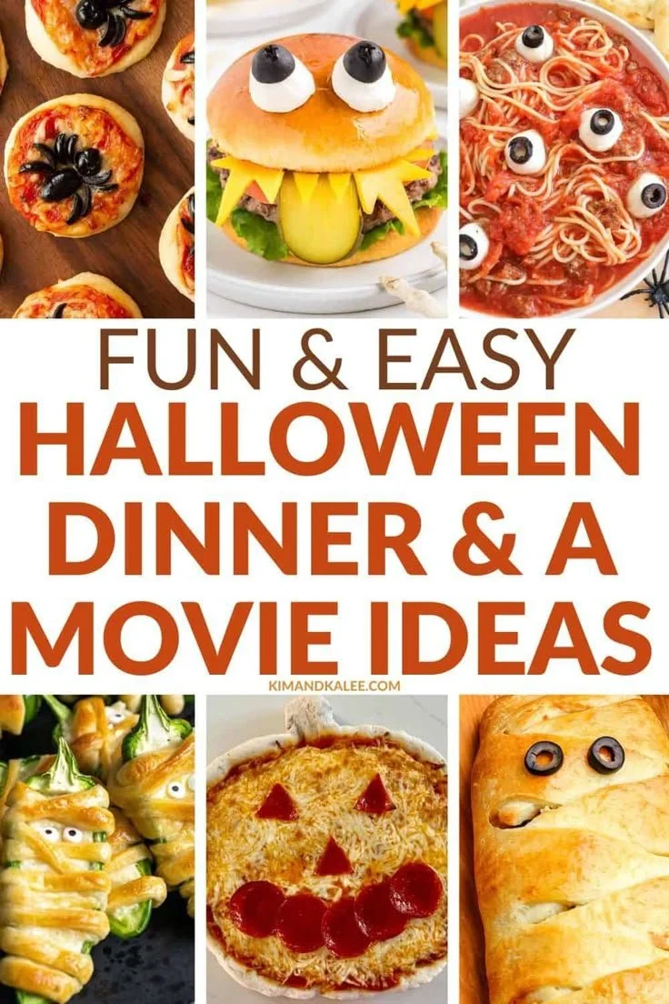 Spooktacular Halloween dinner and movie ideas for a festive night.