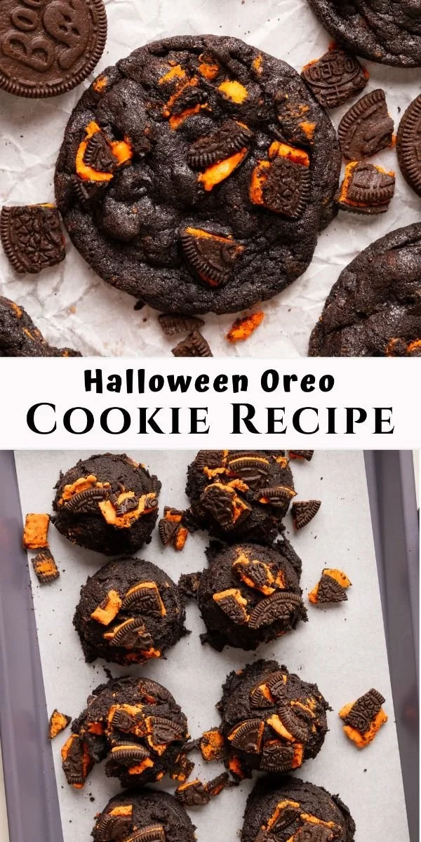 Spooky Halloween Oreo cookies decorated for the festive season