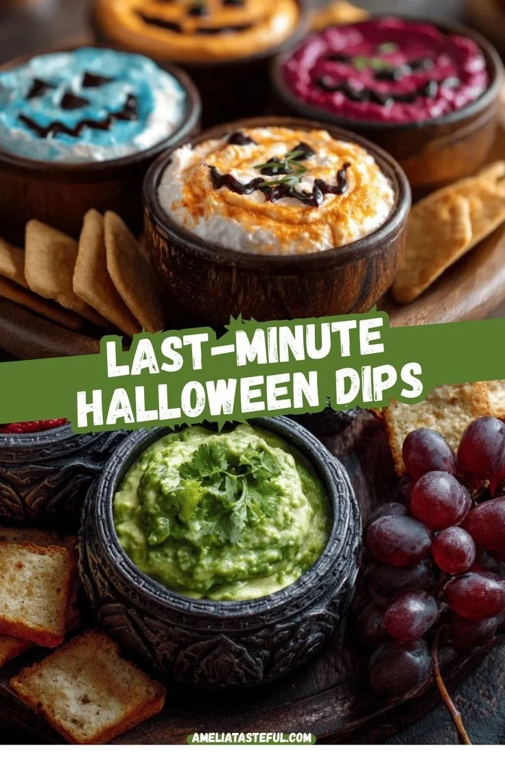 Spooky Halloween dips for a festive party appetizer