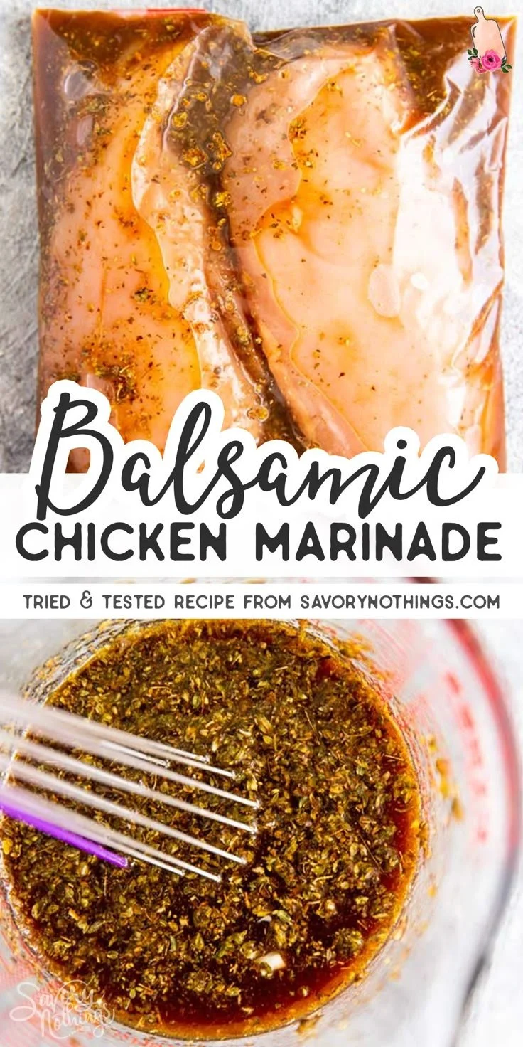 Delicious balsamic chicken marinated and grilled to perfection