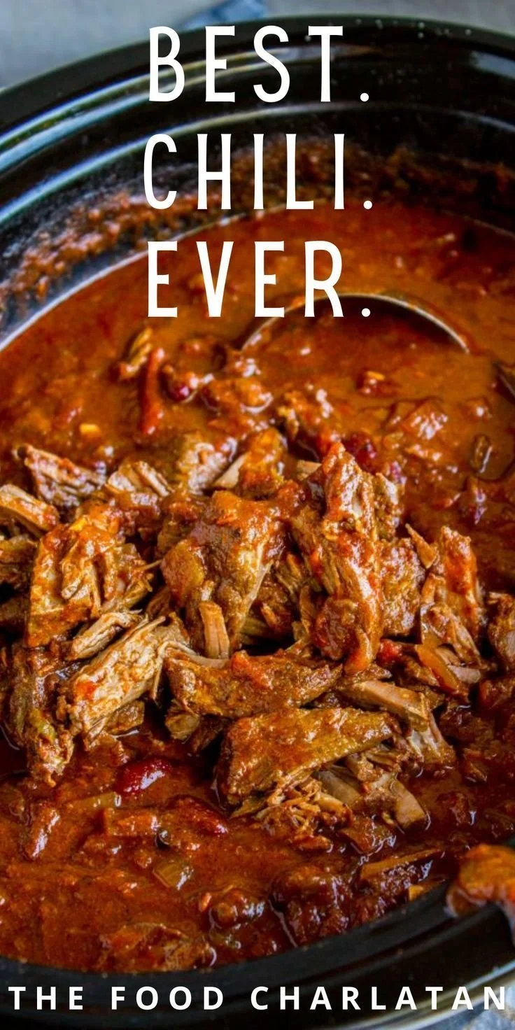 Slow cooker beef chili recipe for cookoffs and family meals