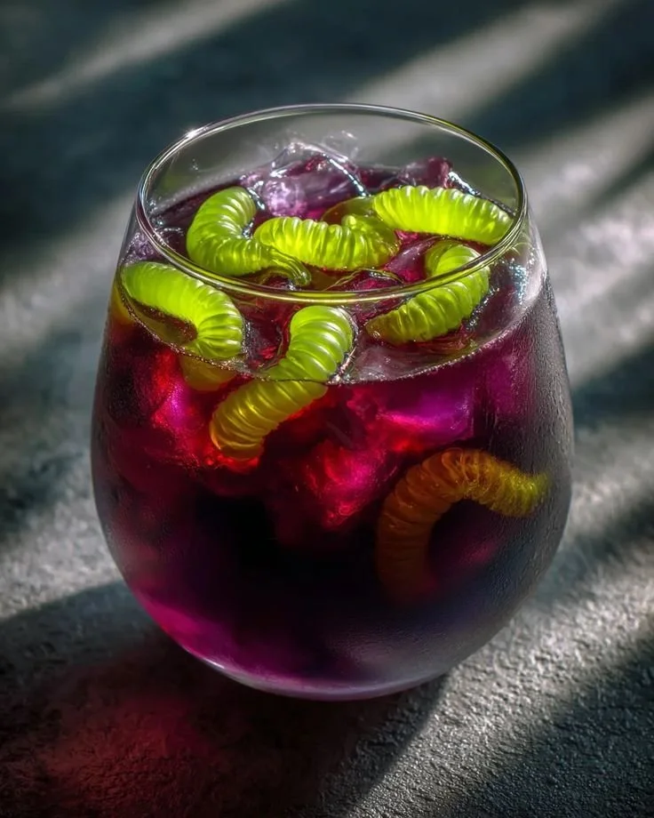 Refreshing Witch's Potion Punch drink with crisp flavors for Halloween
